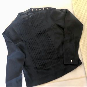 Rag & Bone black silk blouse size XS